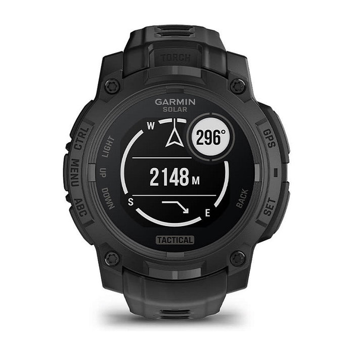 Garmin Instinct 3 Solar GPS Reloj Inteligente Tactical Edition 45 mm Negro - 0.9\" MIP, Pantalla Táctil, 10 ATM, Monitor Cardíaco, 52 g