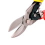 Workpro - Tijera para chapa corte recto 250 mm, Acero Cromo-Molibdeno, Corte hasta 1.2 mm chapa / 0.8 mm acero inoxidable, Mango tri-material, para vinilo plástico goma