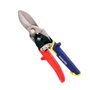 Workpro - Tijera para chapa corte recto 250 mm, Acero Cromo-Molibdeno, Corte hasta 1.2 mm chapa / 0.8 mm acero inoxidable, Mango tri-material, para vinilo plástico goma