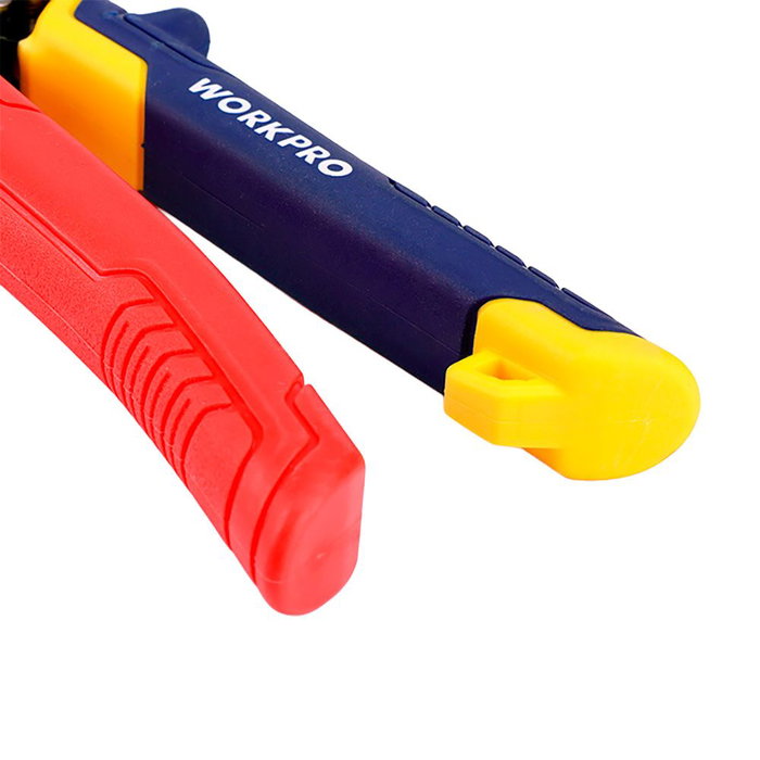 Workpro - Tijera para chapa corte recto 250 mm, Acero Cromo-Molibdeno, Corte hasta 1.2 mm chapa / 0.8 mm acero inoxidable, Mango tri-material, para vinilo plástico goma Workpro - Tijera para chapa corte recto 250 mm, Acero Cromo-Molibdeno, Corte hasta 1.2 mm chapa / 0.8 mm acero inoxidable, Mango tri-material, para vinilo plástico goma