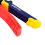 Workpro - Tijera para chapa corte recto 250 mm, Acero Cromo-Molibdeno, Corte hasta 1.2 mm chapa / 0.8 mm acero inoxidable, Mango tri-material, para vinilo plástico goma