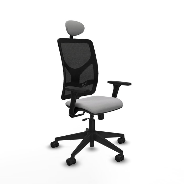 PIQUERAS Y CRESPO Silla de oficina Motilla con mecanismo Sincro/Traslack, Gris claro y Negro PIQUERAS Y CRESPO Silla de oficina Motilla con mecanismo Sincro/Traslack, Gris claro y Negro
