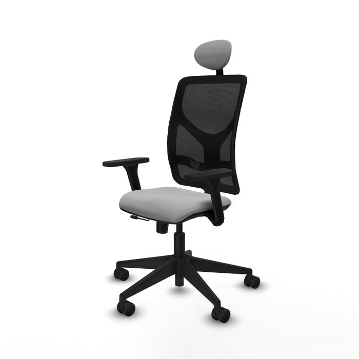 PIQUERAS Y CRESPO Silla de oficina Motilla con mecanismo Sincro/Traslack, Gris claro y Negro PIQUERAS Y CRESPO Silla de oficina Motilla con mecanismo Sincro/Traslack, Gris claro y Negro