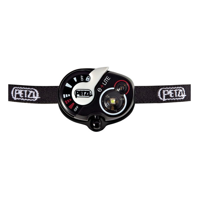 Petzl e+LITE Linterna de Cabeza LED Blanca y Roja, IPX7 (1m), Hasta 100m, 5 Modos, 70h Autonomía, Pilas CR2032 Incluidas, CE