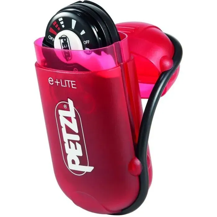 Petzl Linterna Frontal de Emergencia E+Lite, 40 Lúmenes, Negro con Estuche Incluido