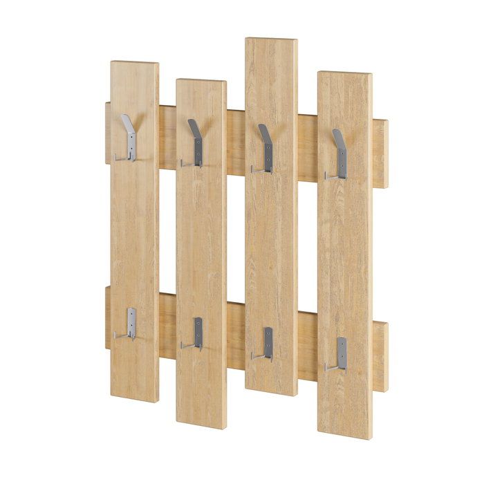 Hanah Home Perchero Colgante Oak de Tablero de Partículas Melaminizado, 64x79x4 cm Hanah Home Perchero Colgante Oak de Tablero de Partículas Melaminizado, 64x79x4 cm