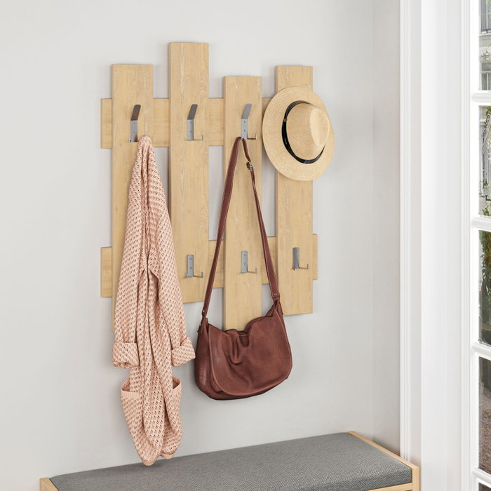 Hanah Home Perchero Colgante Oak de Tablero de Partículas Melaminizado, 64x79x4 cm Hanah Home Perchero Colgante Oak de Tablero de Partículas Melaminizado, 64x79x4 cm