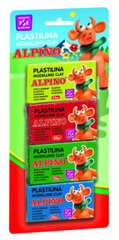 Alpino DP000934 Plastilina Colores Surtidos Blister 4 Unidades 50 grs