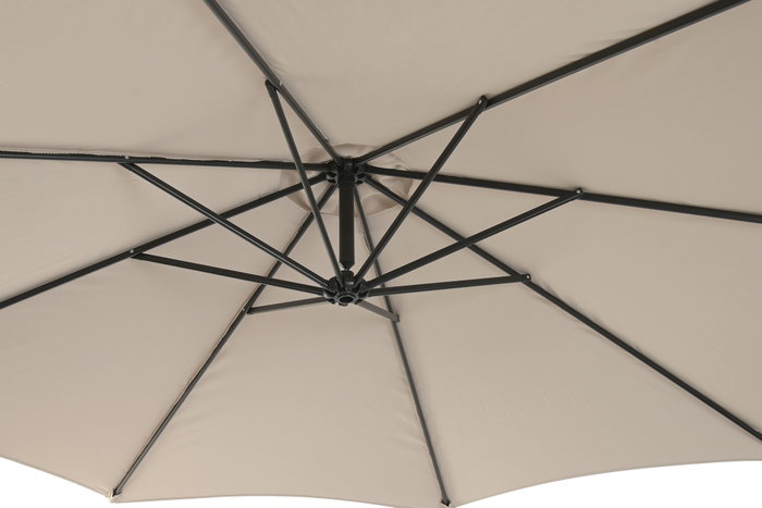 DKD Home Decor Parasol de Terraza y Jardín Arena 350 x 250 x 300 cm con UV 50+ y Giratorio 360 DKD Home Decor Parasol de Terraza y Jardín Arena 350 x 250 x 300 cm con UV 50+ y Giratorio 360