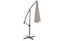 DKD Home Decor Parasol de Terraza y Jardín Arena 350 x 250 x 300 cm con UV 50+ y Giratorio 360