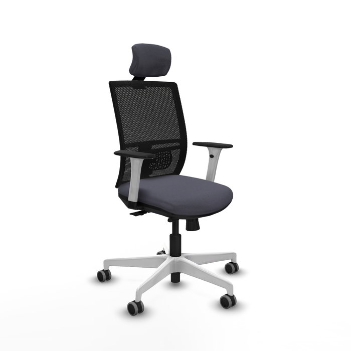 PIQUERAS Y CRESPO Silla de oficina Yunquera con mecanismo Sincro/Traslack, Gris oscuro y Negro PIQUERAS Y CRESPO Silla de oficina Yunquera con mecanismo Sincro/Traslack, Gris oscuro y Negro