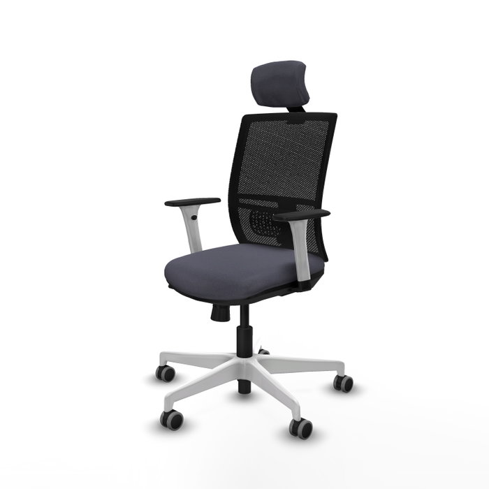 PIQUERAS Y CRESPO Silla de oficina Yunquera con mecanismo Sincro/Traslack, Gris oscuro y Negro PIQUERAS Y CRESPO Silla de oficina Yunquera con mecanismo Sincro/Traslack, Gris oscuro y Negro