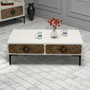 Hanah Home Samba - Mueble de Salón Completo Nogal y Crema