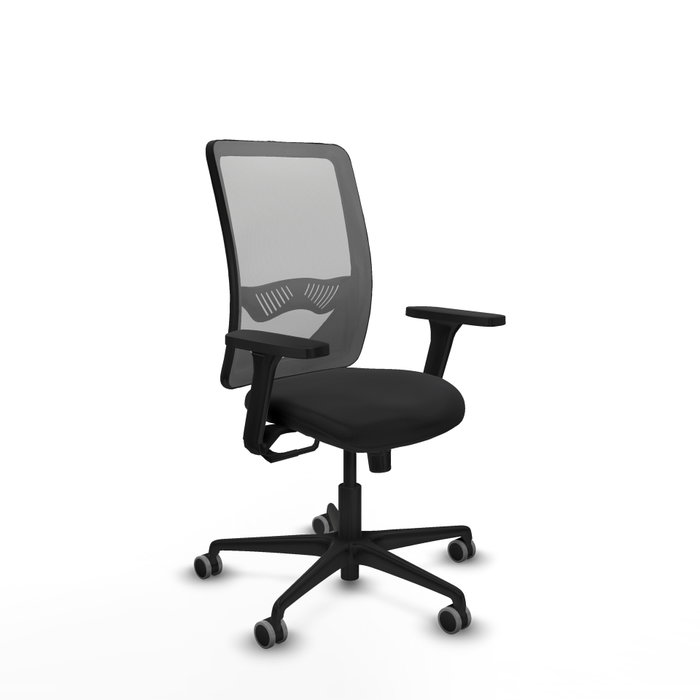 PIQUERAS Y CRESPO Silla de oficina Zulema con mecanismo Sincro, Negro y Gris PIQUERAS Y CRESPO Silla de oficina Zulema con mecanismo Sincro, Negro y Gris
