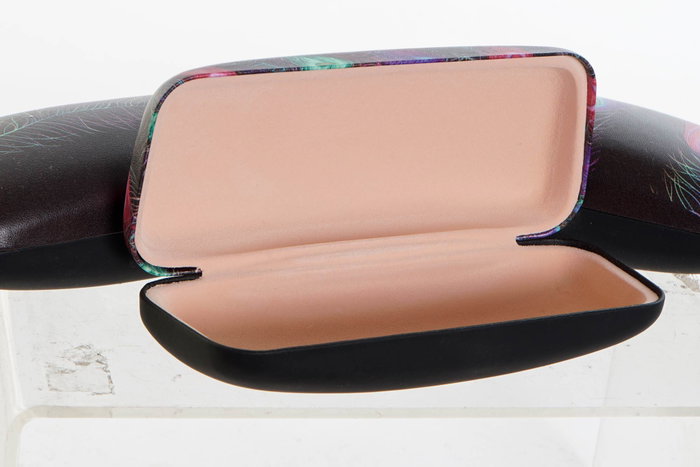 DKD Home Decor Funda para Gafas Peacock Glam Negro Multicolor 7 x 5.5 x 16 cm (12 Unidades) DKD Home Decor Funda para Gafas Peacock Glam Negro Multicolor 7 x 5.5 x 16 cm (12 Unidades)