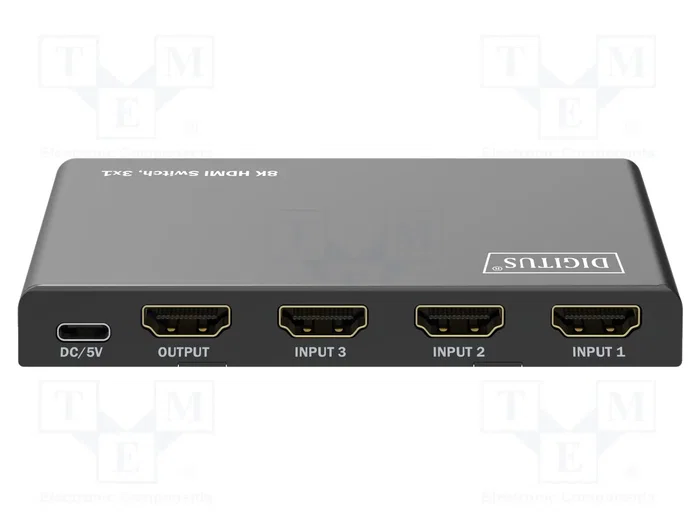 Digitus Conmutador HDMI 3x1 8K/60Hz HDR DS-55333 Negro Digitus Conmutador HDMI 3x1 8K/60Hz HDR DS-55333 Negro