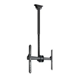 TooQ Soporte de Techo LPCE1170TSLI-B, Giratorio e Inclinable, para TV 37-70", hasta 50kg, Nivelable, Compatible VESA 200x200 a 600x400, Incl. Herramientas