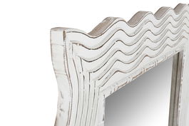 DKD Home Decor Espejo Scandi Blanco 2.5 x 178 x 89 cm con Dimensiones de Espejo Interno 61x152 cm