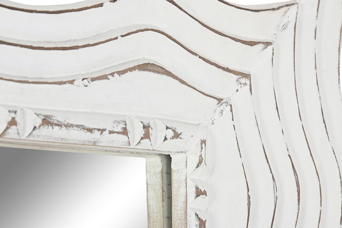 DKD Home Decor Espejo Scandi Blanco 2.5 x 178 x 89 cm con Dimensiones de Espejo Interno 61x152 cm