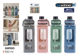Bewinner Botella Sport Agua Transparente 950ml