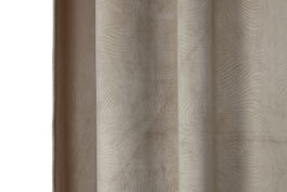 DKD Home Decor Cortina Milan 2 Unidades Beige 260 x 140 cm Poliéster Jaquard Urban
