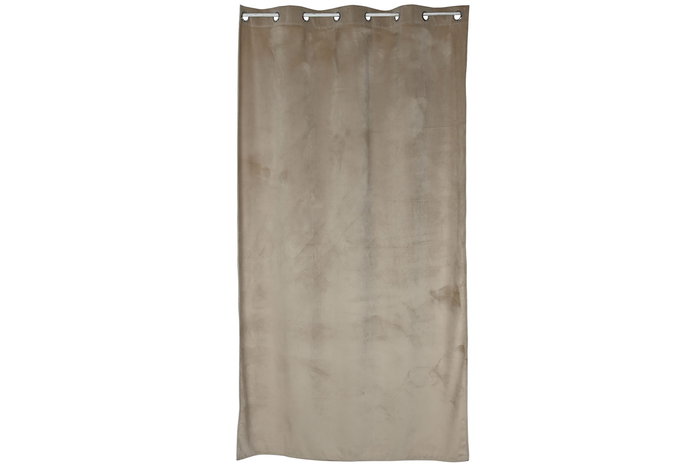 DKD Home Decor Cortina Milan 2 Unidades Beige 260 x 140 cm Poliéster Jaquard Urban