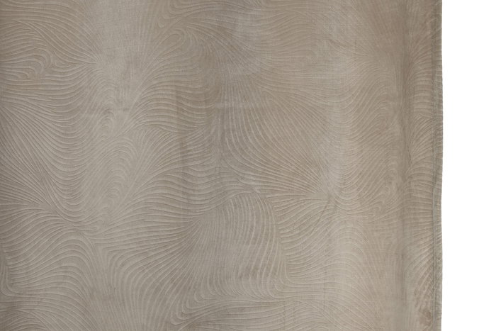 DKD Home Decor Cortina Milan 2 Unidades Beige 260 x 140 cm Poliéster Jaquard Urban
