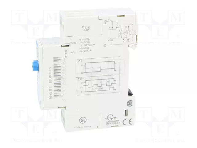 CROUZET MAR1 Relé de tiempo SPDT 250VAC/8A 24÷240VAC CROUZET MAR1 Relé de tiempo SPDT 250VAC/8A 24÷240VAC