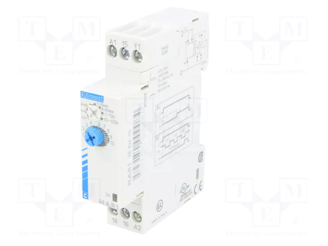 CROUZET MAR1 Relé de tiempo SPDT 250VAC/8A 24÷240VAC CROUZET MAR1 Relé de tiempo SPDT 250VAC/8A 24÷240VAC