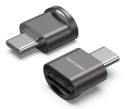 Vention Lector de tarjetas externo CLMH0 USB tipo C para tarjetas MicroSD, USB 2.0