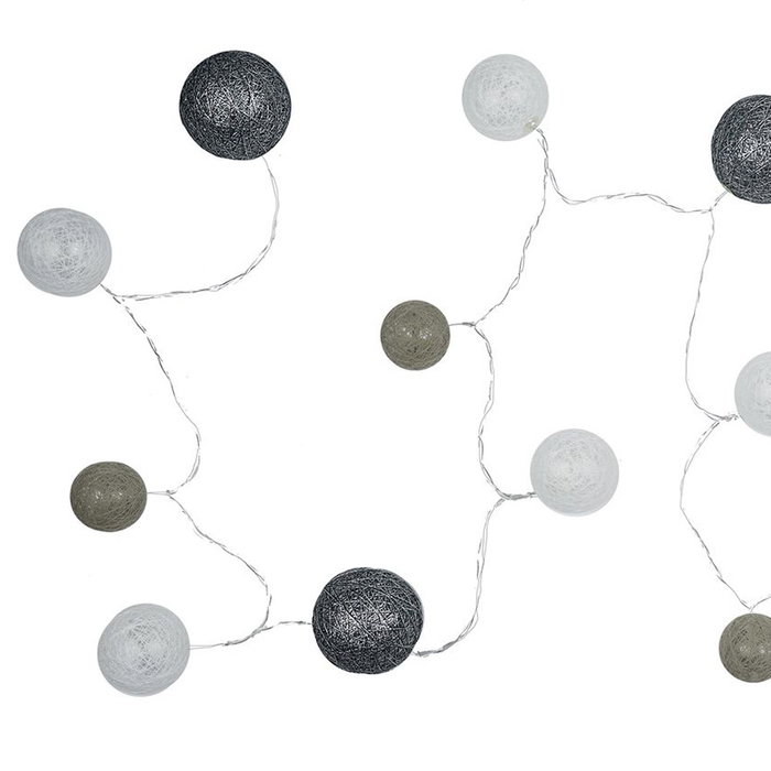 Home Deco Factory Guirnalda de Luz 15 LED USB Gris 2700K Longitud 150cm