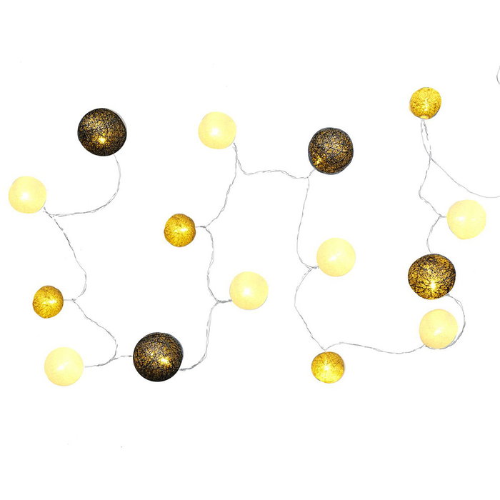 Home Deco Factory Guirnalda de Luz 15 LED USB Gris 2700K Longitud 150cm
