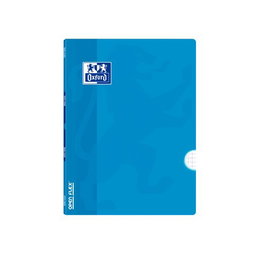 Libreta Grapada Oxford School Openflex A5 48H 90G Cuadric.4X4 Turquesa (Set de 10)