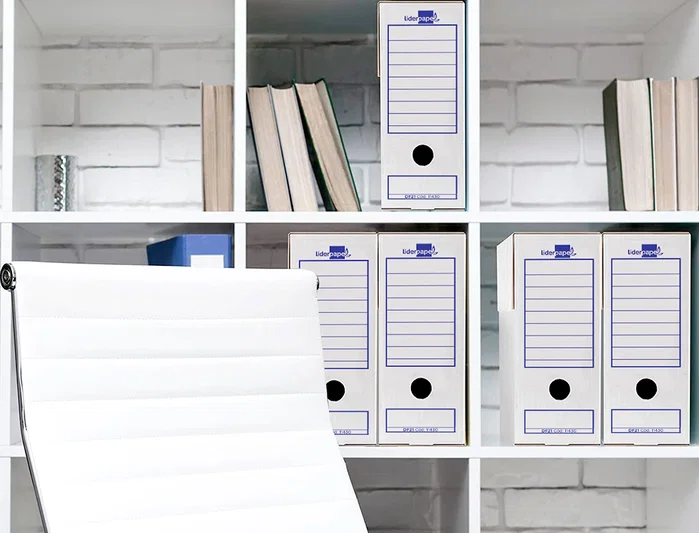 Liderpapel Caja de archivo definitivo Folio prolongado Blanco Liderpapel Caja de archivo definitivo Folio prolongado Blanco