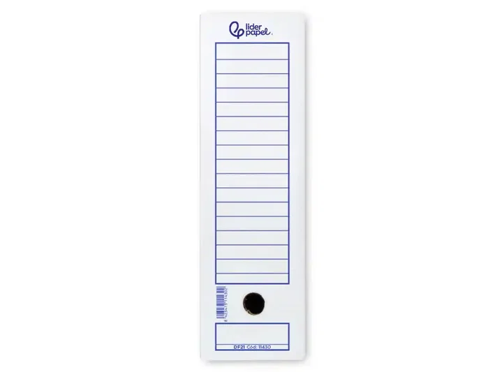 Liderpapel Caja de Archivo Definitivo Folio Prolongado Blanco