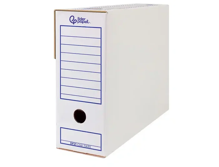 Liderpapel Caja de Archivo Definitivo Folio Prolongado Blanco