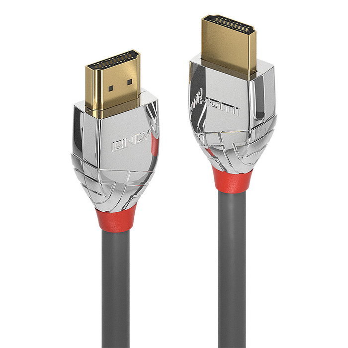 LINDY Cable HDMI High Speed Cromo Line 1m Gris/Plata