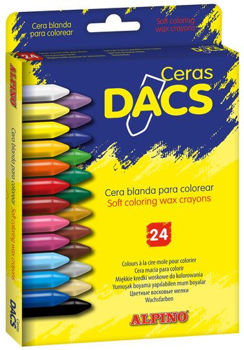 Dacs Estuche de Ceras Blandas Colores Surtidos 24 Unidades Dacs Estuche de Ceras Blandas Colores Surtidos 24 Unidades