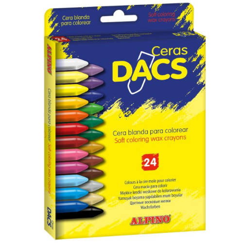 Dacs Estuche de Ceras Blandas Colores Surtidos 24 Unidades Dacs Estuche de Ceras Blandas Colores Surtidos 24 Unidades
