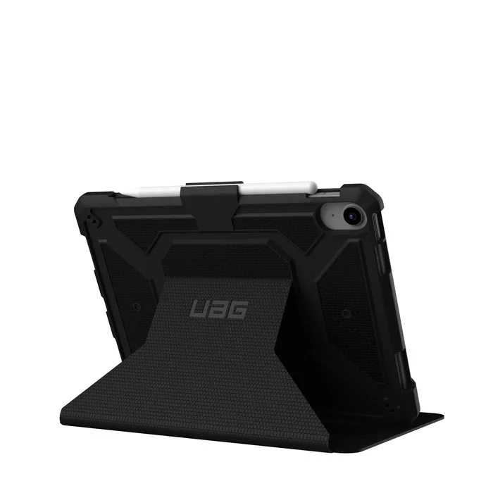 Urban Armor Gear UAG Metropolis Folio para Apple iPad 10.9" (10th Generación 2022) - Negro - Resistente a Golpes, Portabolígrafo