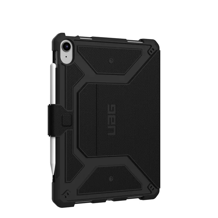 Urban Armor Gear UAG Metropolis Folio para Apple iPad 10.9" (10th Generación 2022) - Negro - Resistente a Golpes, Portabolígrafo