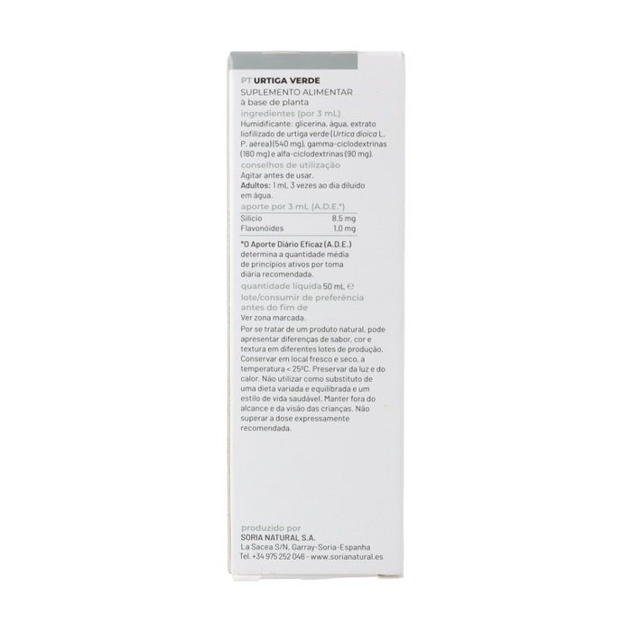 Soria Natural Extracto de Ortiga Verde Fórmula XXI 50 ml Soria Natural Extracto de Ortiga Verde Fórmula XXI 50 ml