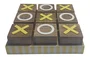 DKD Home Decor Juego de Mesa Tres en Raya Verde de Mango