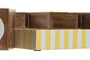 DKD Home Decor Juego de Mesa Tres en Raya Verde de Mango