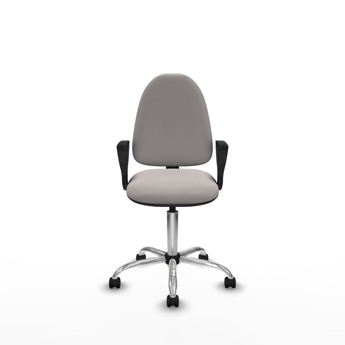 PIQUERAS Y CRESPO Silla de oficina Aýna Blanca con Brazos Fijos