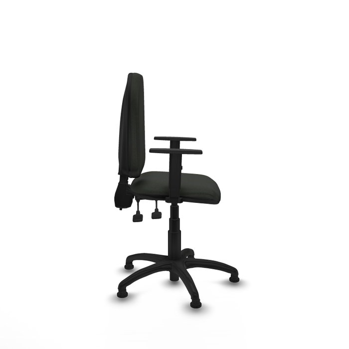 PIQUERAS Y CRESPO Silla de oficina Aýna con Brazos 1D y Tela Negra PIQUERAS Y CRESPO Silla de oficina Aýna con Brazos 1D y Tela Negra