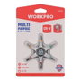 Workpro Herramienta 6 en 1 de Zinc con Puntas de Acero Cromo Vanadio
