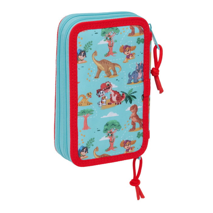 Safta Plumier Paw Patrol Dino Rescue Doble Cremallera 29 Piezas