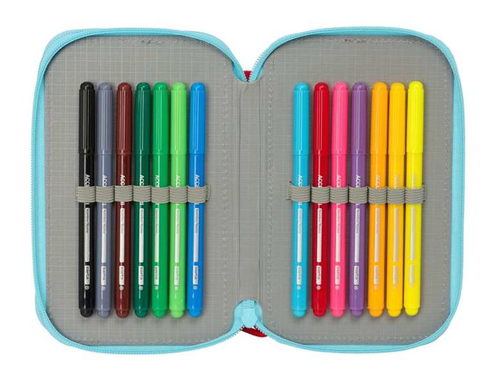 Safta Plumier Doble pqño 29 piezas 12,5x19,5x4 cm Estuche escolar Safta Plumier Doble pqño 29 piezas 12,5x19,5x4 cm Estuche escolar