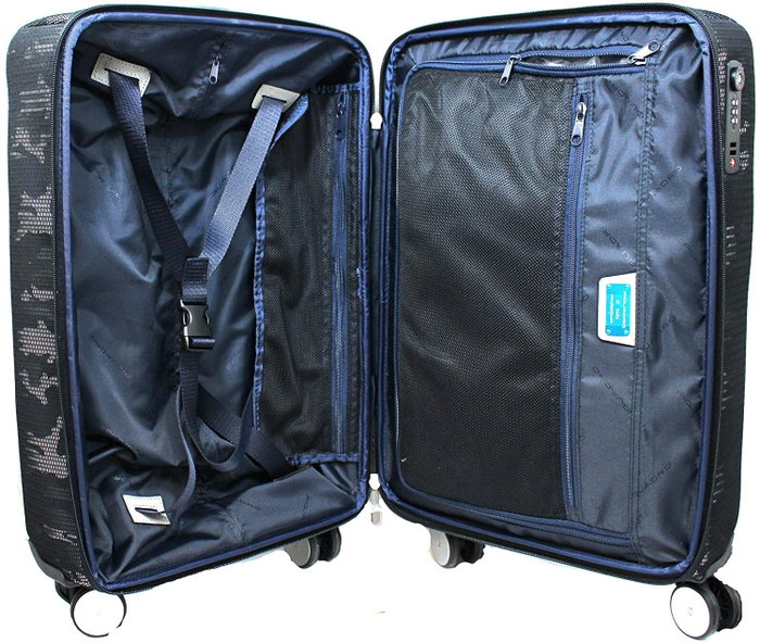 Piquadro Four-Wheel Carrito textil de cabina Camuflaje